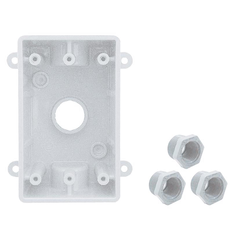 Sigma Engineered Solutions New Work 16.3 cu in Rectangle Plastic 1 gang Weatherproof Box White