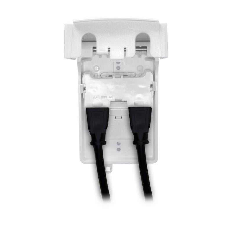 Sigma Engineered Solutions Slimline Rectangle Plastic 1 gang 5.51 in. H X 3.58 in. W In-Use Cover