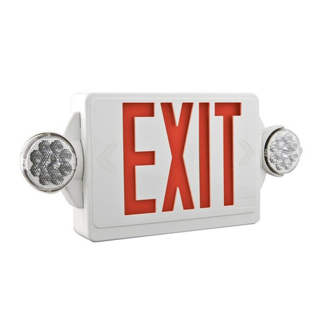 Exit with Emergency Lights LED Indoor Illuminated Sign