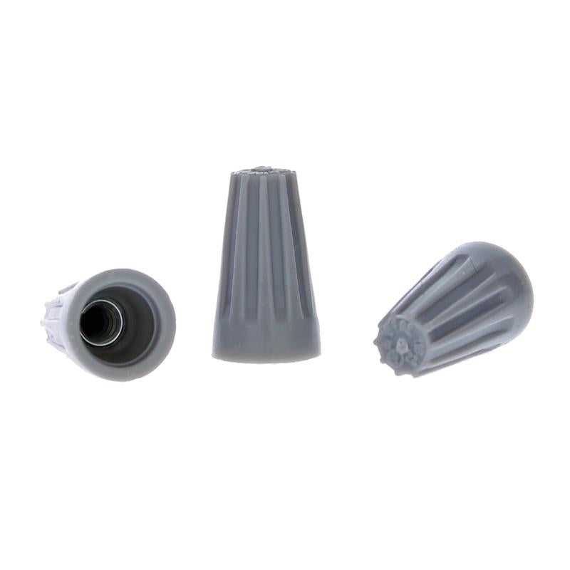 Ideal Industries Insulated Wire Connector Gray 100 pk