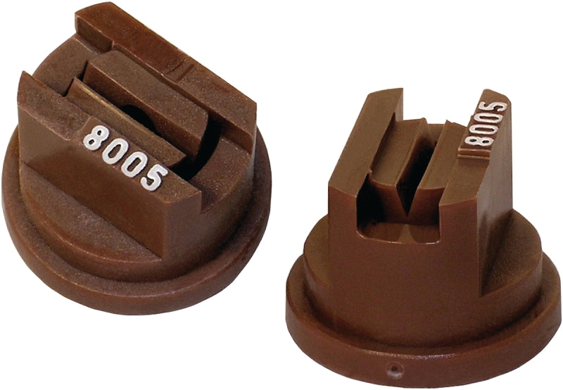 Green Leaf ST8005 Spray Nozzle, Standard Flat, Polyoxymethylene, Brown, For: Y8253048 Series 8 mm Cap