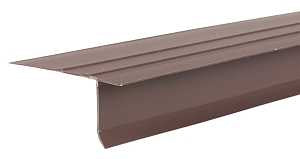 Amerimax 3715419 Drip Edge, 10 ft L, Vinyl, Brown, Pack of 25