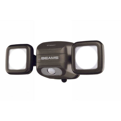 Mr. Beams High Performance Motion-Sensing Battery Powered LED Dark Brown Spotlight