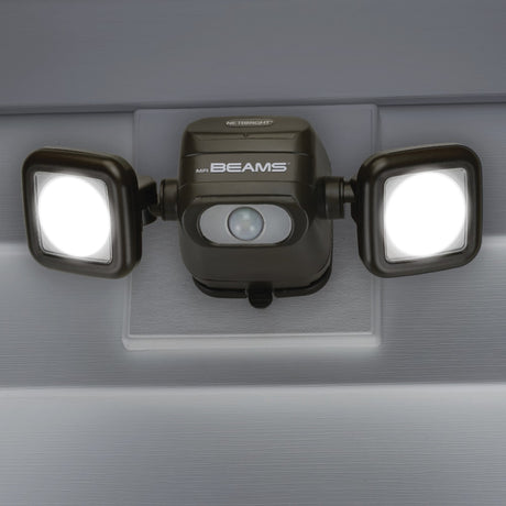 Mr. Beams High Performance Motion-Sensing Battery Powered LED Dark Brown Spotlight