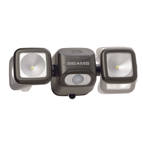 Mr. Beams High Performance Motion-Sensing Battery Powered LED Dark Brown Spotlight