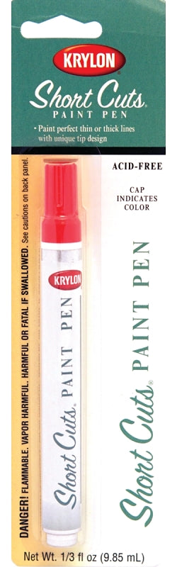 Krylon Short Cuts KSCP912 Paint Pen, Chisel Lead/Tip