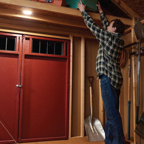 Mr. Beams 7.48 in. L White Battery Powered LED Motion Sensor Light 300 lm