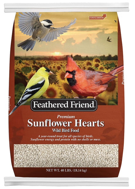 Feathered Friend 14415 Sunflower Hearts, 40 lb Bag