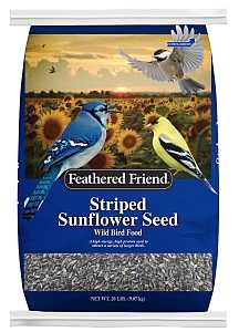 Feathered Friend 14419 Striped Sunflower Seed, 20 lb Bag
