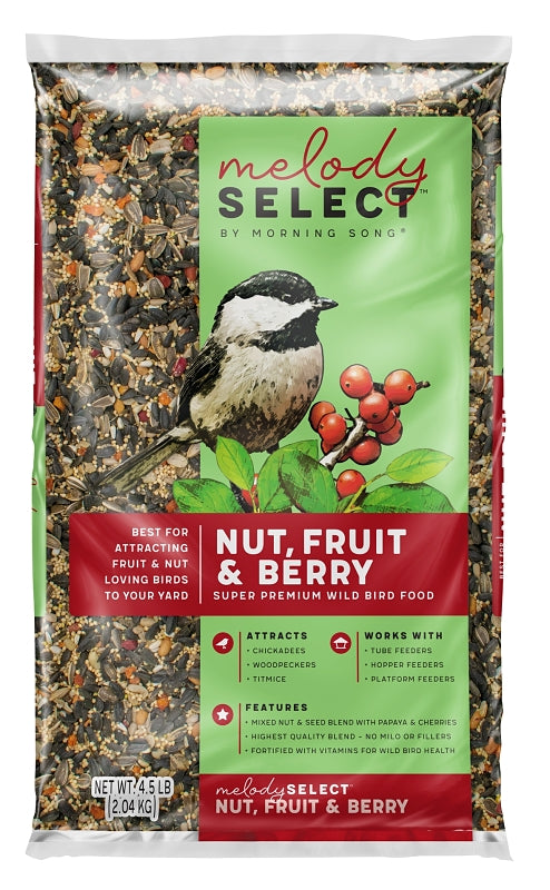 Morning Song Melody Select Series 14063 Nut Fruit & Berry, Premium, Chunky, 4.5 lb Bag
