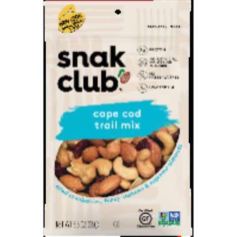 Snak Club Cape Cod Trail Mix 3.5 oz Pegged, Pack of 6