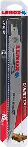 Lenox Demolition CT 1832143 Reciprocating Saw Blade, 1 in W, 9 in L, 6 TPI, Carbide Cutting Edge