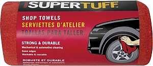 SHOP TOWELS RED 14X14IN