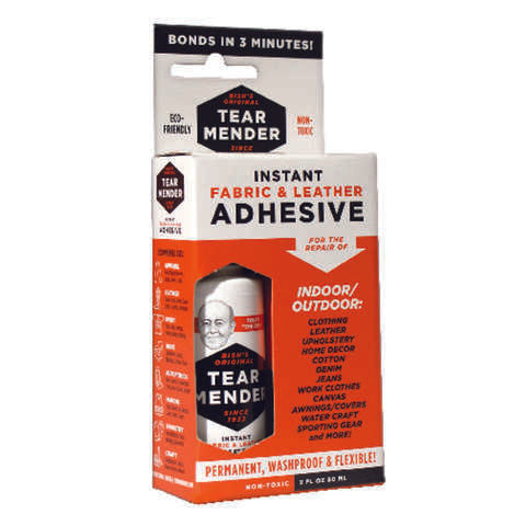 Tear Mender High Strength Liquid White Fabric & Leather Adhesive 2 oz, Pack of 4