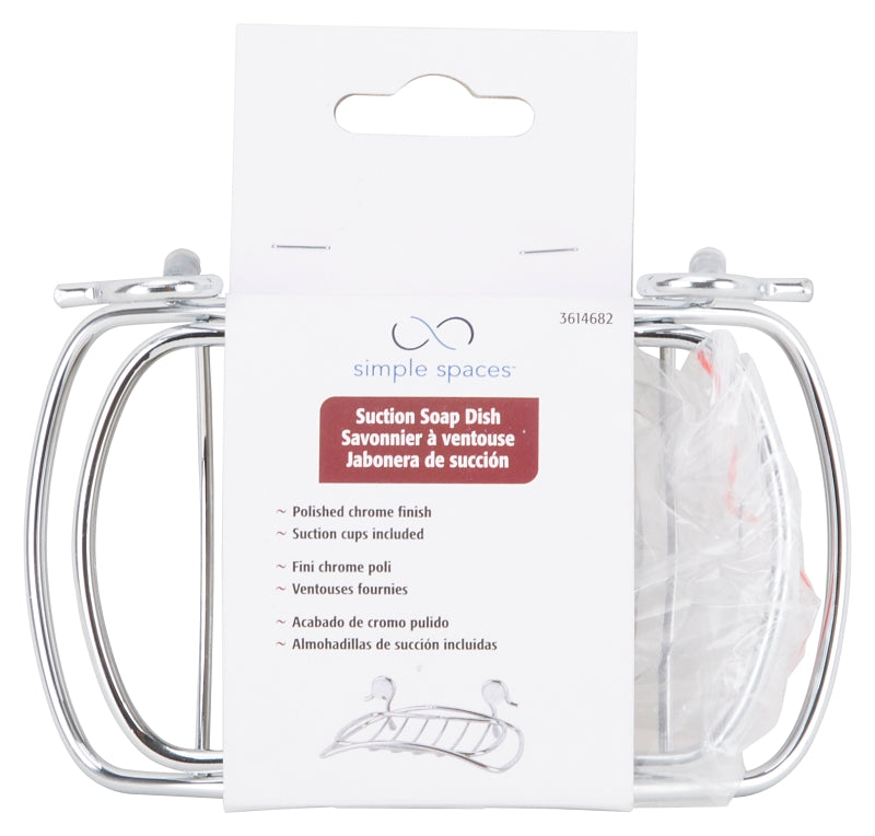 Simple Spaces SS-5825-CH Soap Dish, Steel, Chrome
