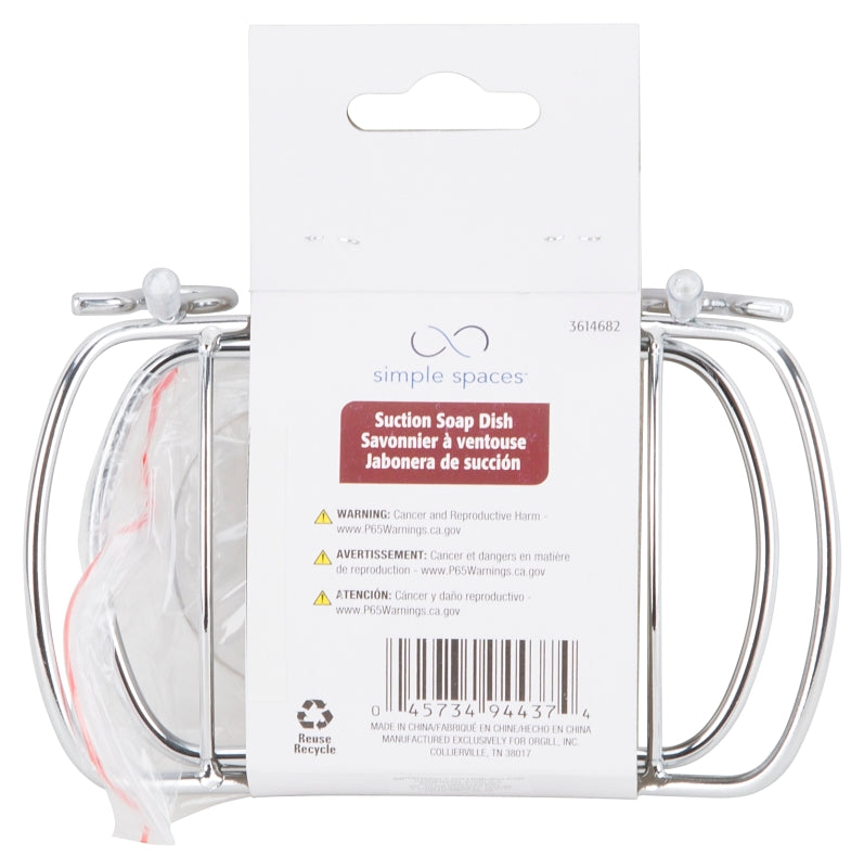 Simple Spaces SS-5825-CH Soap Dish, Steel, Chrome