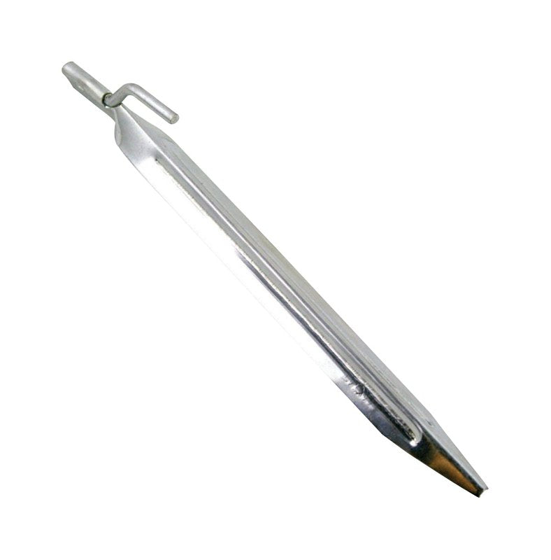 Coghlan's 9810 Tent Stake, 9 in L, 5/8 in W, Steel, Silver, Pack of 50