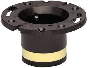 Oatey 43538 Closet Flange, 4 in Connection, ABS, Black, For: 4 in Pipes, Pack of 2