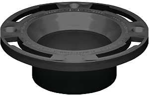 Oatey 43524 Closet Flange, 3, 4 in Connection, Black, For: 3 in, 4 in Pipes