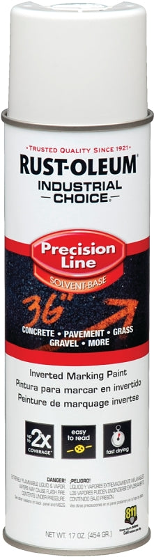 Industrial Choice 203030 Inverted Marking Spray Paint, Semi-Gloss, White, 17 oz Can