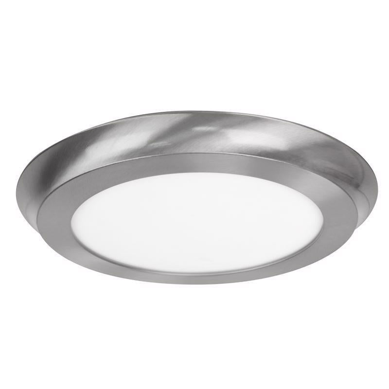 Feit EDGELIT 1.1 in. H X 15 in. W X 15 in. L Nickel White LED Flat Panel Light Fixture