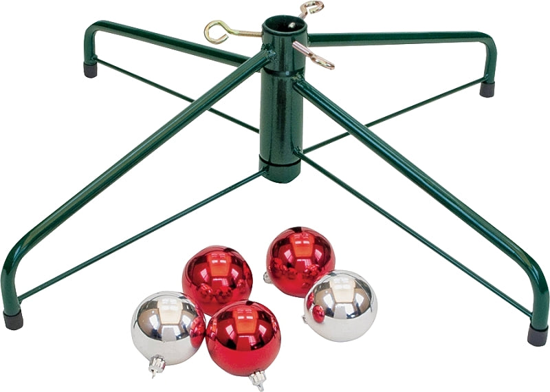 Jack Post Traditions 95-2464 Artificial Tree Stand, Steel, Green/Red, Powder-Coated