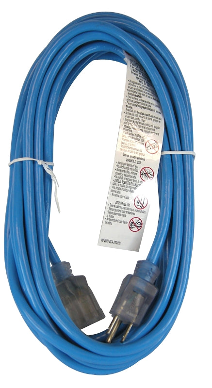 PowerZone ORCW511625 Extension Cord, 16 AWG Cable, 5-15P Grounded Plug, 5-15R Grounded Receptacle, 25 ft L, 125 V