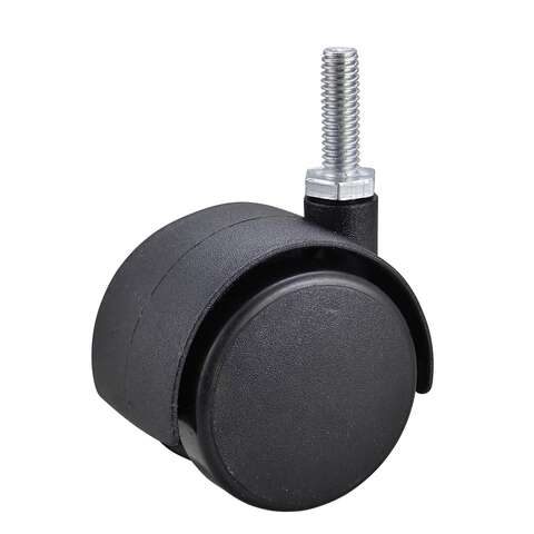 Projex 2 in. D Swivel Plastic Twin Caster 75 lb 1 pk