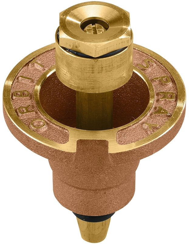 Orbit 54070 Sprinkler Head with Nozzle, 1/2 in Connection, FNPT, 12 ft, Brass, Pack of 25