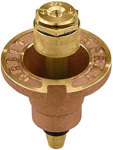 Orbit 54071 Sprinkler Head with Nozzle, 1.5 gpm, 1/2 in Connection, FNPT, 15 ft, Brass, Pack of 25
