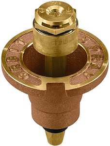 Orbit 54072 Sprinkler Head with Nozzle, 0.75 gpm, 1/2 in Connection, FNPT, 15 ft, Brass, Pack of 25