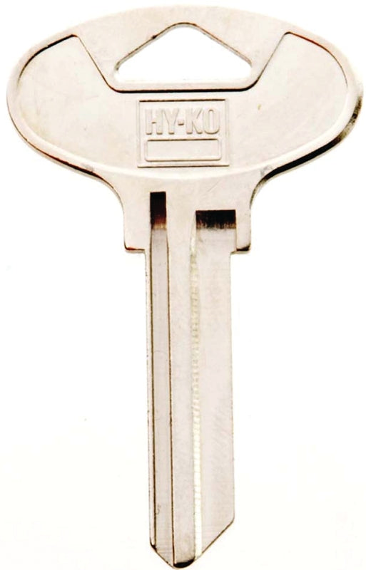 Hy-Ko 11010KW5 Key Blank, Brass, Nickel, For: Kwikset Cabinet, House Locks and Padlocks, Pack of 10