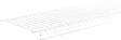 ClosetMaid SuperSlide 4714 Wire Shelf, 40 lb, 1-Level, 12 in L, 48 in W, Steel, White, Pack of 6