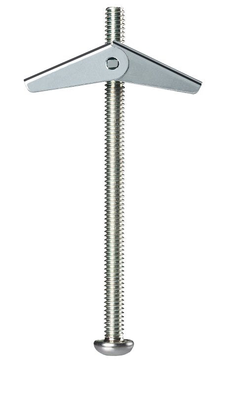 Cobra Anchors 081M Spring Toggle Bolt, 2 in L, Steel, 68 lb, 30/PK