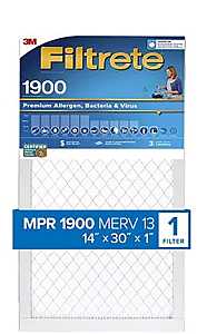 FILTER AIR 1900MPR 14X30X1IN, Pack of 4