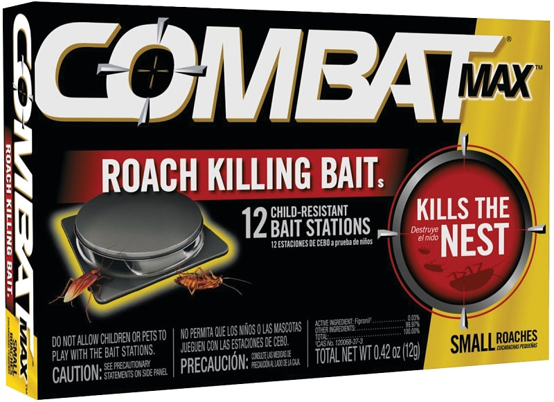 Combat 1748410/ 51910 Roach Bait, Characteristic, Brown, Pack of 12