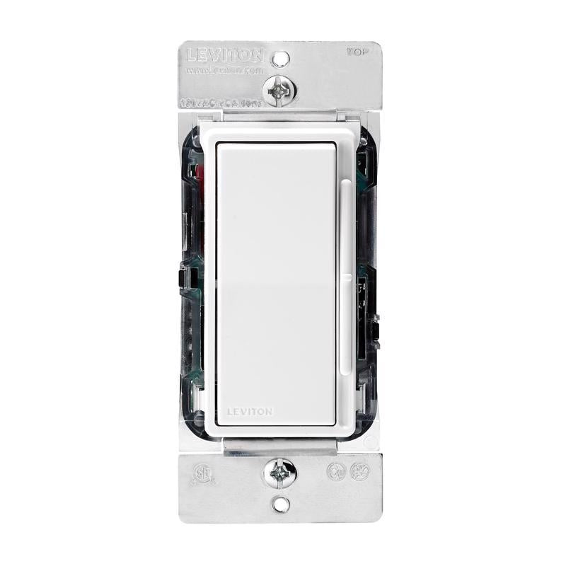 Leviton Decora White 1200 W Full Range Dimmer Switch 1 pk