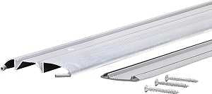 M-D 08383 Low Threshold, 36 in L, 3-3/8 in W, Aluminum