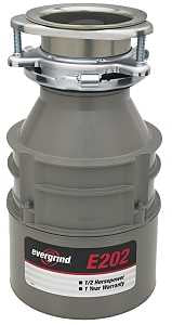 InSinkErator 75951 Food Waste Disposer, 1/2 hp Motor, 120 V, Gray