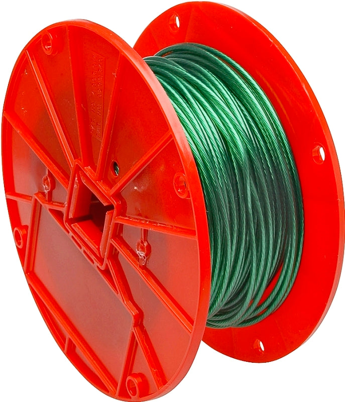 Campbell 7000197 Aircraft Cable, 1/16 in Dia, 250 ft L, 28 lb Working Load