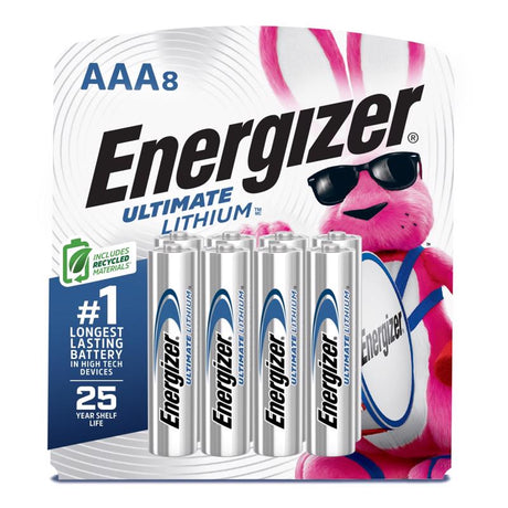 Energizer Ultimate Lithium AAA 1.5 V Battery 8 pk