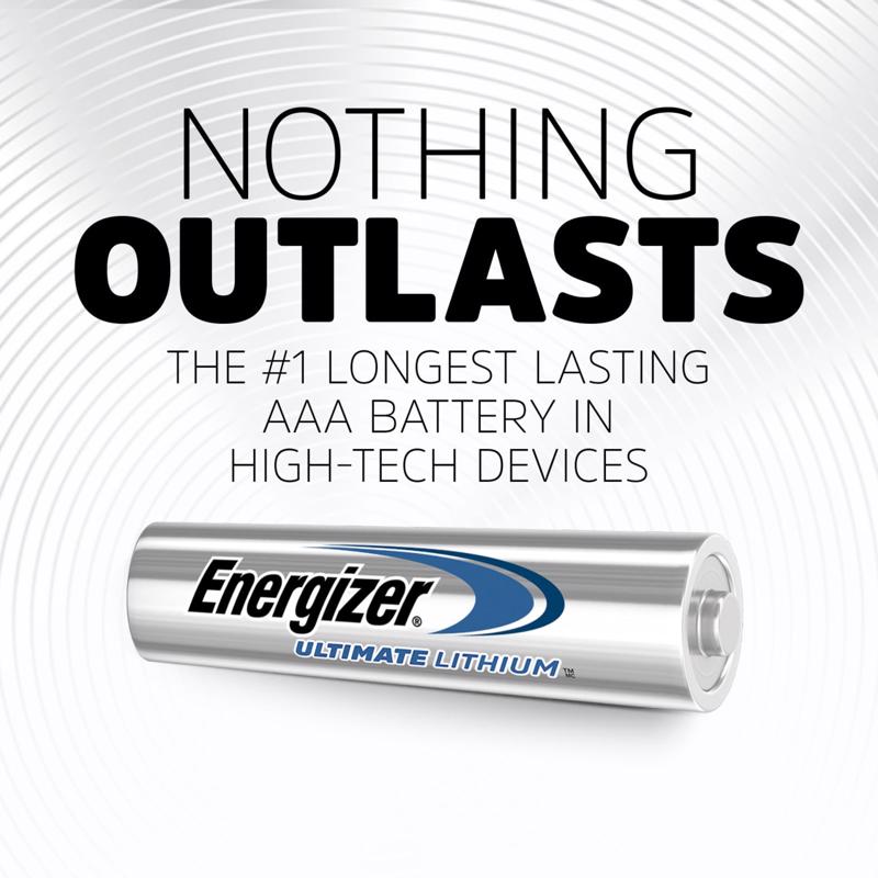 Energizer Ultimate Lithium AAA 1.5 V Battery 8 pk