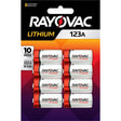Rayovac Lithium 123A 3 V Camera Battery 123A 8 pk
