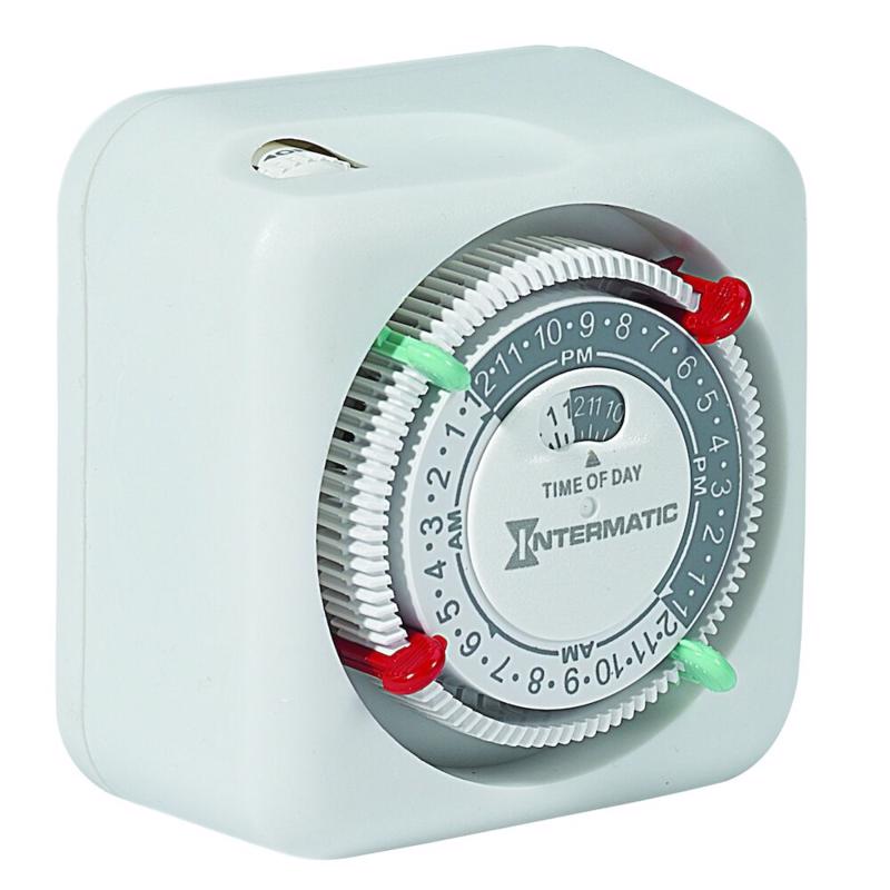 Intermatic Indoor 24 Hour Mechanical Timer 125 V White