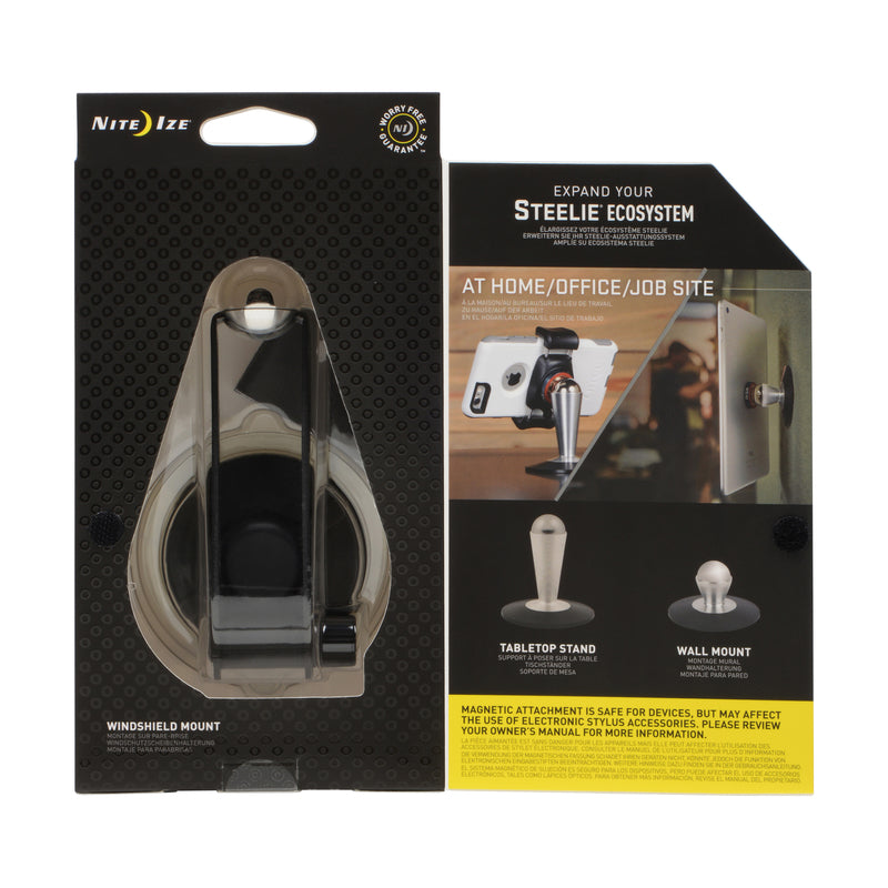 Nite Ize Steelie Black/Silver Windshield Cell Phone Mount For All Mobile Devices
