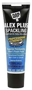 DAP 18744 Spackling Paste White, White, 7 fl-oz Tube