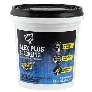 DAP 18745 Spackling, Latex, Oil Base, White, 16 fl-oz Tub