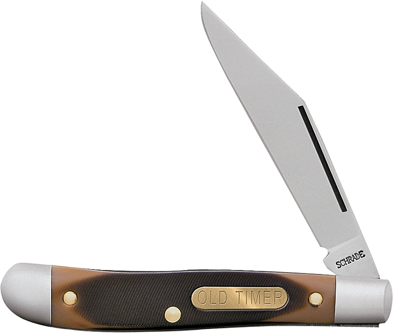 Old Timer 12OT Folding Pocket Knife, Clip Point with Nail Pull Blade, 5.1 in OAL, 2.2 in L Blade, 1-Blade