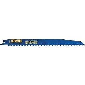 Irwin 372956P5 Reciprocating Saw Blade, 2 in W, 9 in L, 6 TPI, Cobalt/Steel Cutting Edge