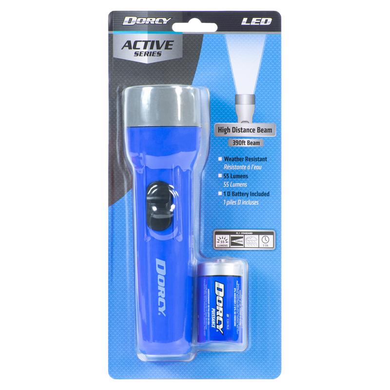 Dorcy 55 lm Assorted LED Flashlight D Battery